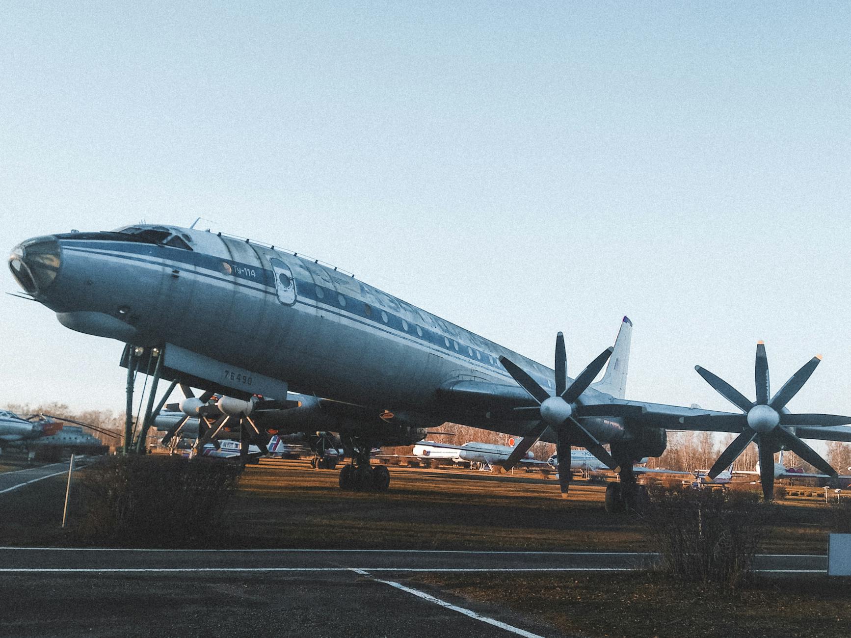 vintage russian aircraft at ulyanovsk museum